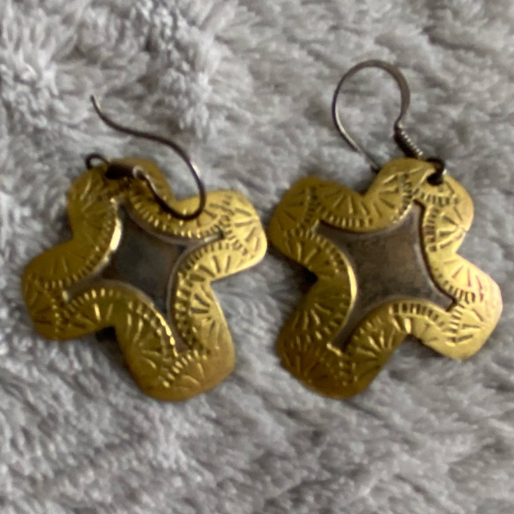 925 Silver Mexico Taxco Dangle Earrings  vintage